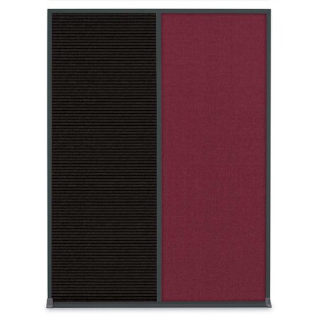 United Visual Products Single Door Radius Plus Corkboard, 18"X UV8000PLUS-BLACK-PEARL
